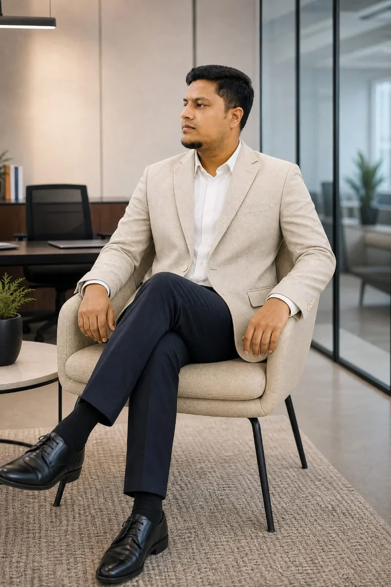 Beige colour Single summer Blazer